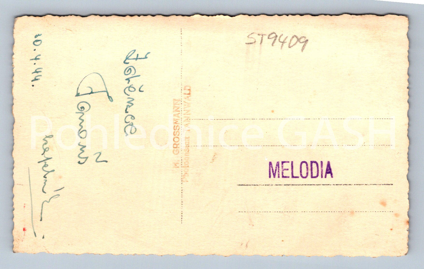 Pohlednice TAMNÍ MUZKANTI kapelník grossman kapela melodia (ST9409)