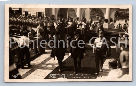 Pohlednice SVATOVÁCLAVSKÉ DNI ORELSTVA V PRAZE 1929 masaryk (ST9444)