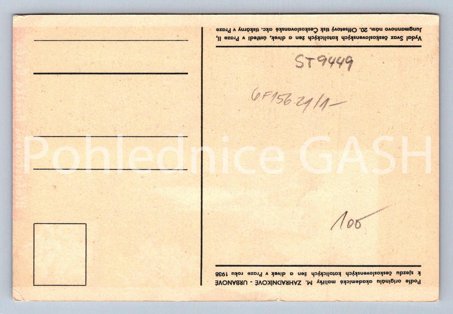 Pohlednice 1938 SJEZD ČSL KATOLICKÝCH ŽEN PRAHA (ST9449)