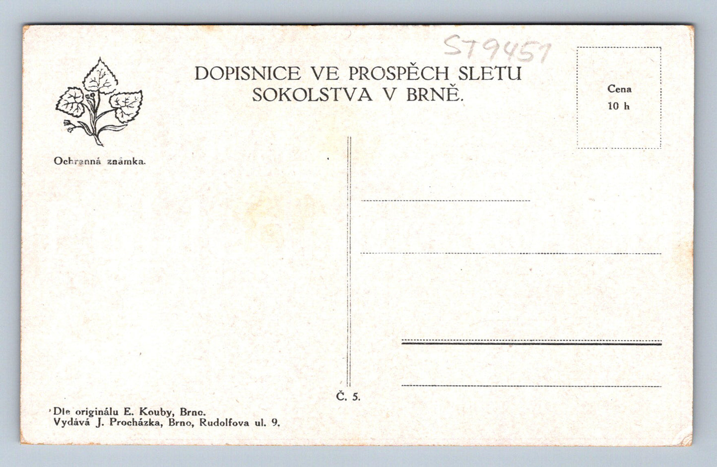 Pohlednice ZÁJEZD Č.O.S. DO BRNA 1914 sokol (ST9451)