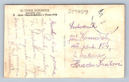 Pohlednice X. SLETU VŠESOKOLSKÉHO V PRAZE 1938 (ST9459)