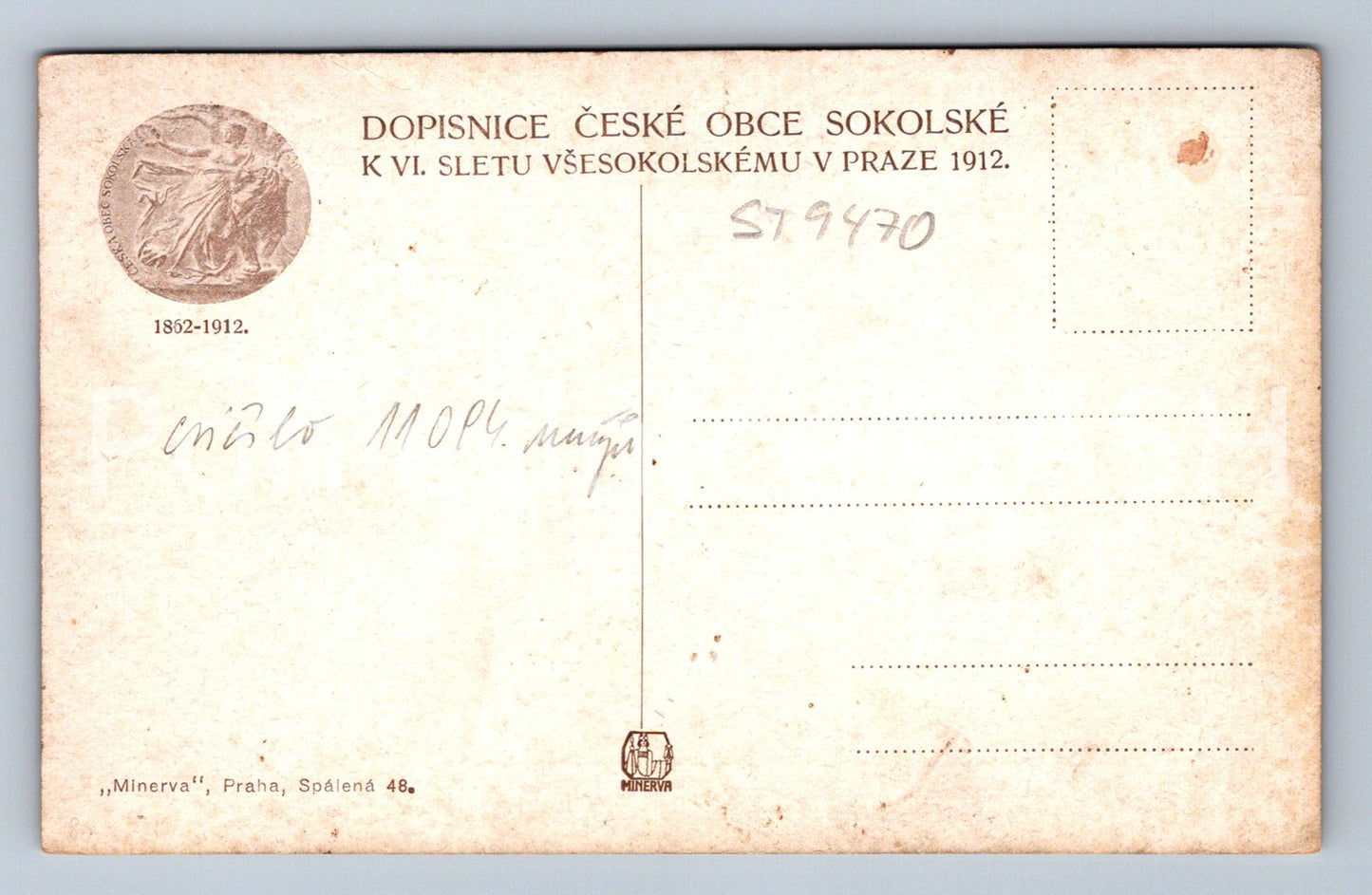 Pohlednice PROSTNÁ CVIČENÍ MUŽŮ (ST9470)
