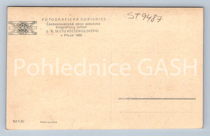 Pohlednice Z IX. SLETU VŠESOKOLSKÉHO V PRAZE 1932 (ST9487)