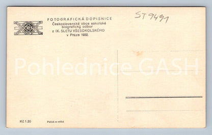 Pohlednice Z IX. SLETU VŠESOKOLSKÉHO V PRAZE 1932 (ST9491)