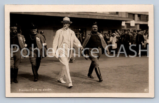 Pohlednice Z IX. SLETU VŠESOKOLSKÉHO V PRAZE 1932 masaryk (ST9493)