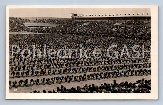 Pohlednice Z IX. SLETU VŠESOKOLSKÉHO V PRAZE 1932 (ST9495)