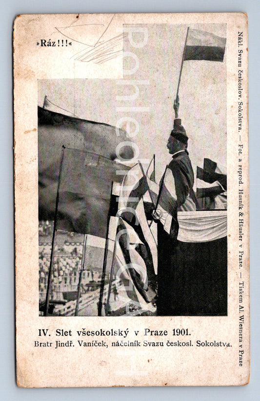Pohlednice IV. SLET VŠESOKOLSKÝ V PRAZE 1901 (ST9496)