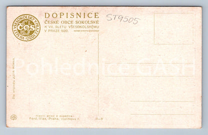 Pohlednice VII - SLET VŠESOKOLSKÝ V PRAZE (ST9505)