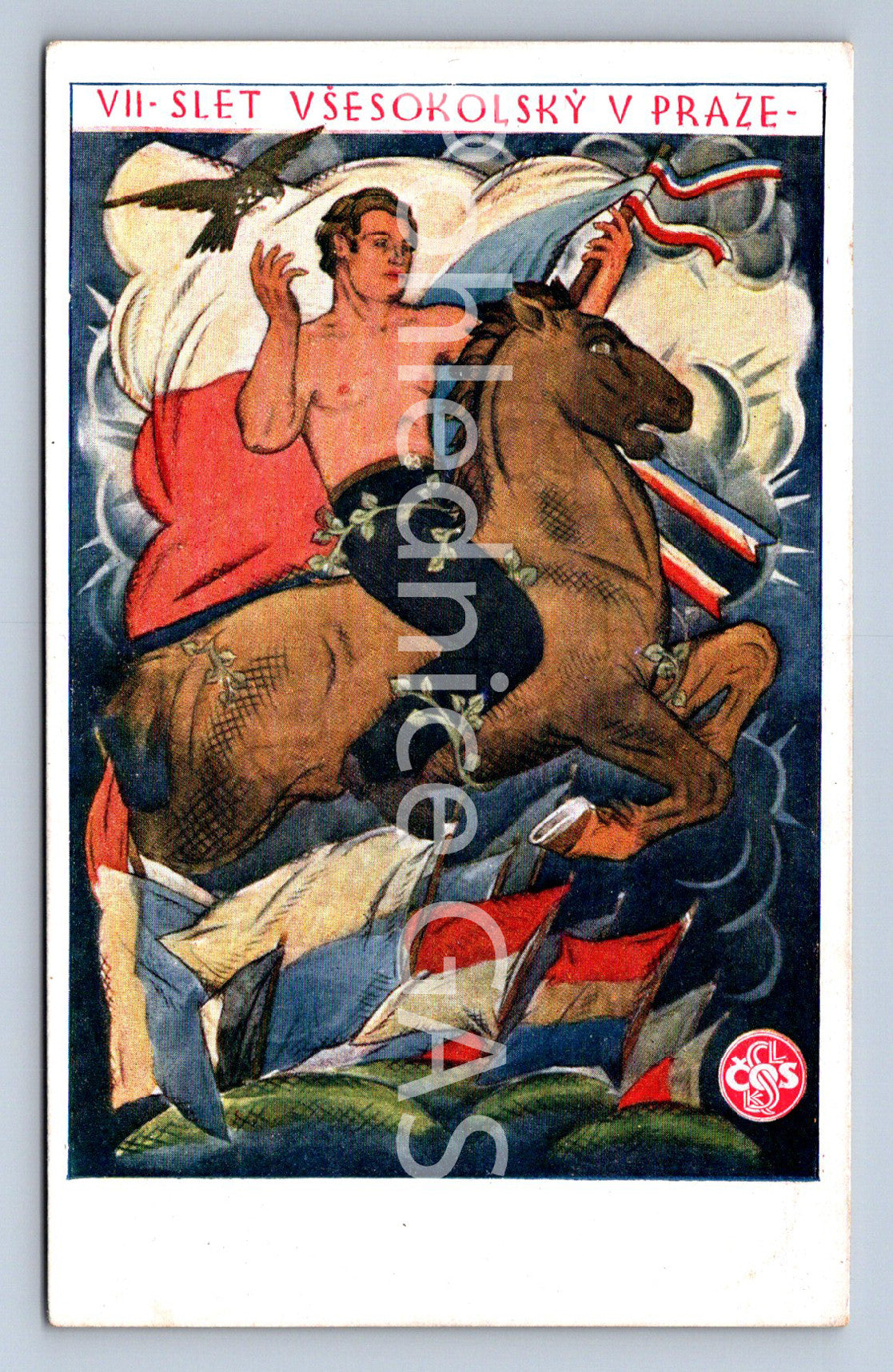 Pohlednice VII - SLET VŠESOKOLSKÝ V PRAZE (ST9505)