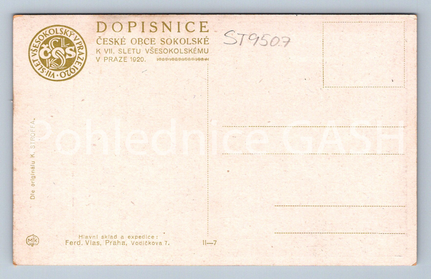 Pohlednice SEDMÝ SLET VŠESOKOLSKÝ V PRAZE (ST9507)