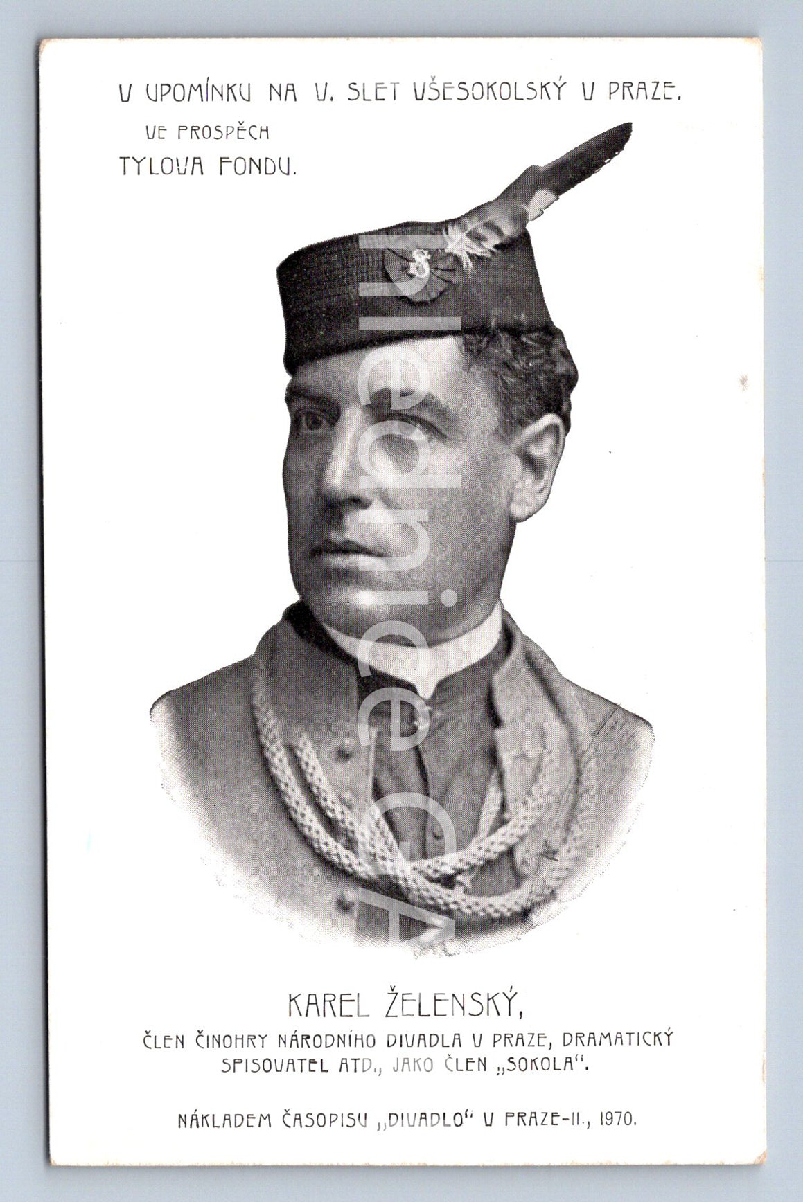 Pohlednice KAREL ŽELENSKÝ sokol (ST9508)