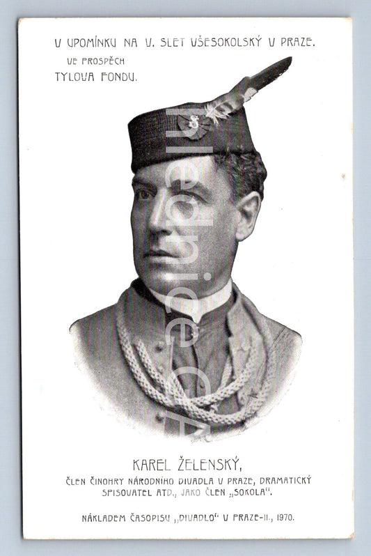 Pohlednice KAREL ŽELENSKÝ sokol (ST9508)