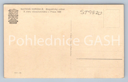 Pohlednice X. SLETU VŠESOKOLSKÉHO V PRAZE 1938 (ST9520)