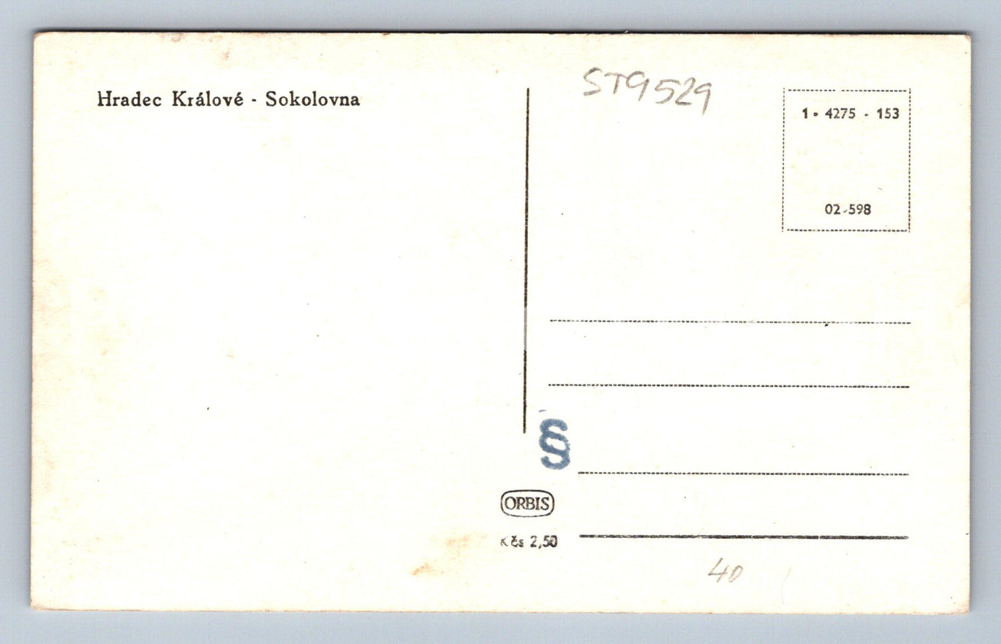 Pohlednice HRADEC KRÁLOVÉ sokolovna (ST9529)