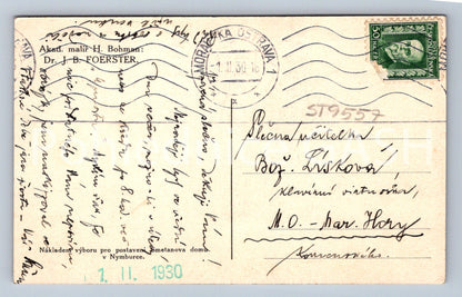 Pohlednice AKAD. MALÍŘ H. BOHMAN - DR. J. B. FOERSTER (ST9557)