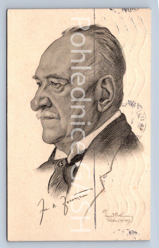 Pohlednice AKAD. MALÍŘ H. BOHMAN - DR. J. B. FOERSTER (ST9557)