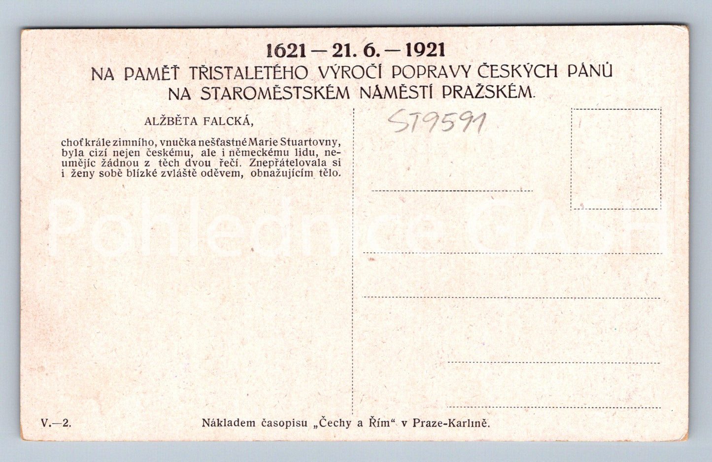Pohlednice ALŽBĚTA FALCKÁ (ST9591)