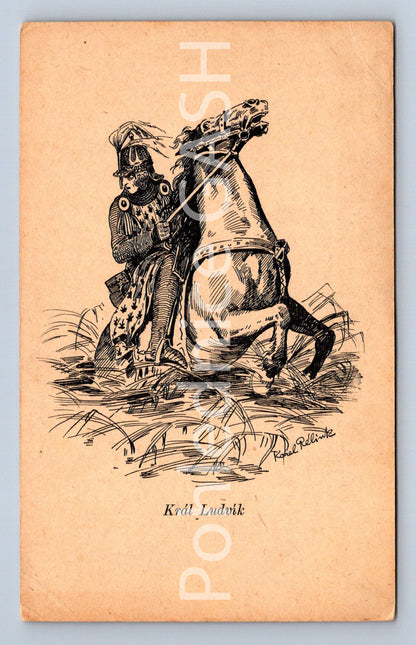 Pohlednice KRÁL LUDVÍK (ST9710)