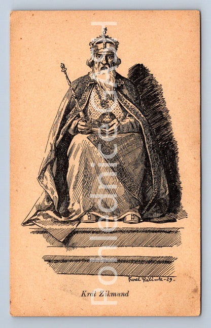 Pohlednice KRÁL ZIKMUND (ST9712)