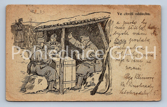 Pohlednice VE CHVÍLI ODDYCHU (ST9725)