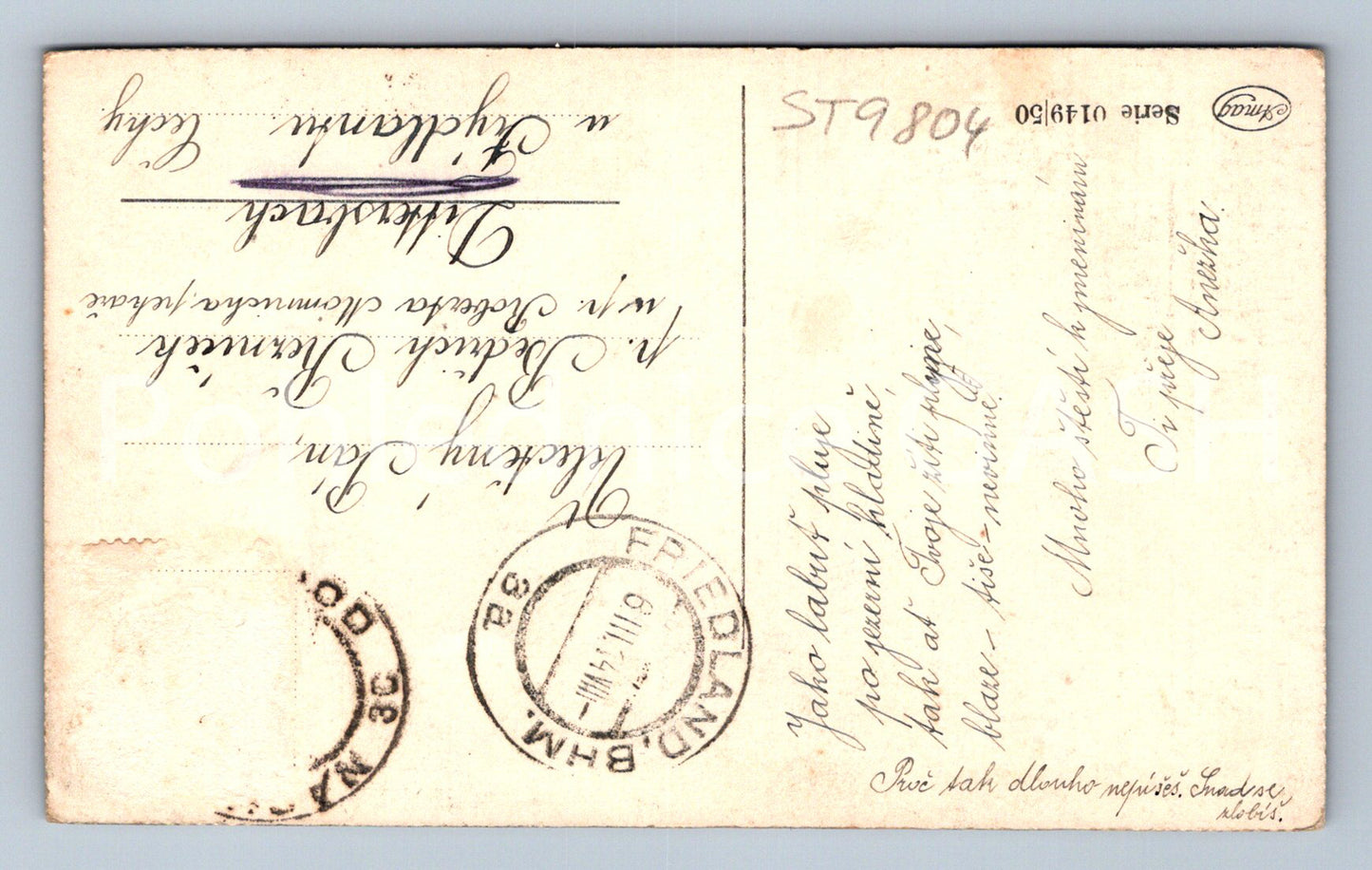 Pohlednice MUŽ SE ŽENOU (ST9804)
