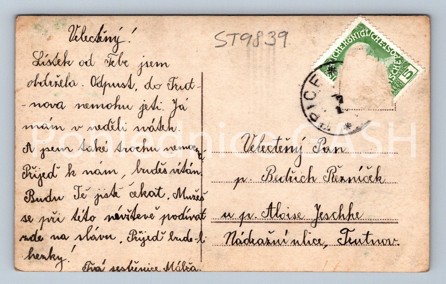 Pohlednice ŽENA (ST9839)