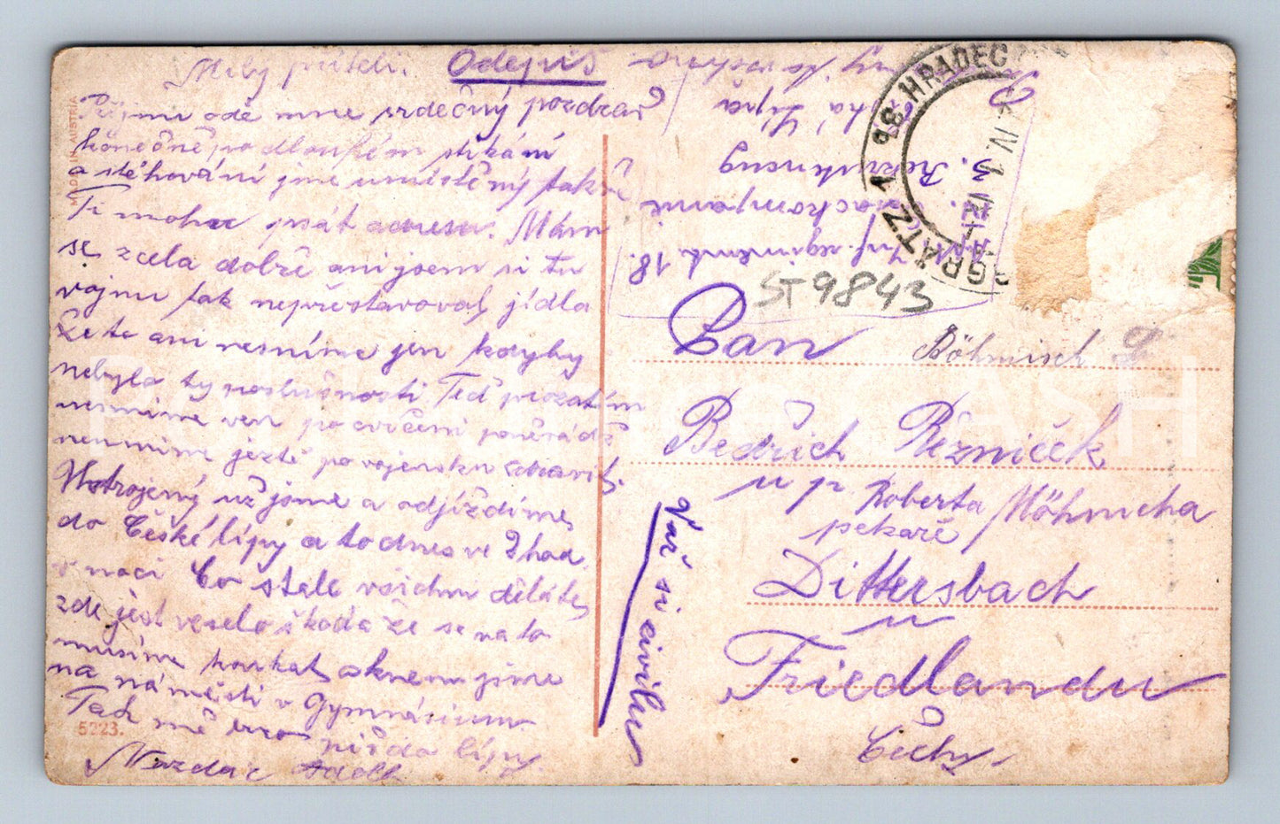Pohlednice VESELICE (ST9843)