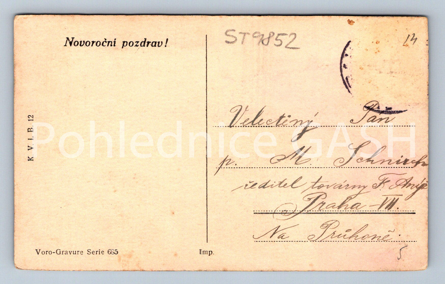 Pohlednice OVOROČNÍ POZDRAV (ST9852)