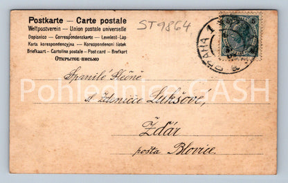 Pohlednice ŽENA S DĚTMI (ST9864)