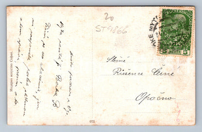 Pohlednice ŽENA MALÍŘKA (ST9866)
