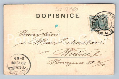 Pohlednice Z DÁVNÝCH DOB dlouhá adresa (ST9880)