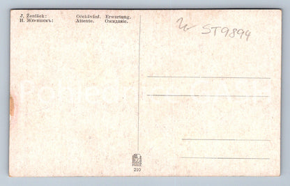 Pohlednice J. ŽENÍŠEK - OČEKÁVÁNÍ (ST9894)