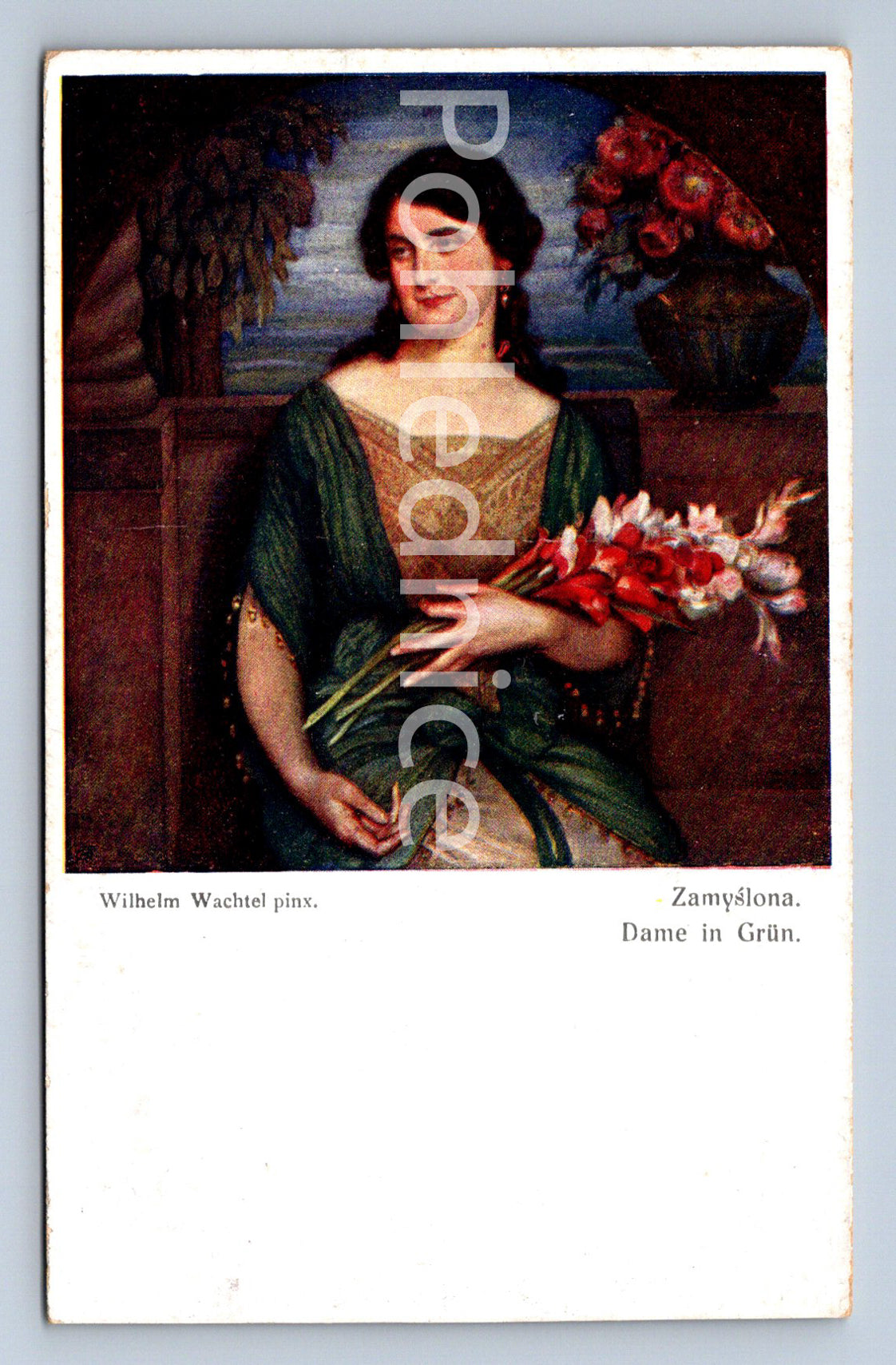 Pohlednice WILHELM EACHTEL - ZAMYŠLENÁ (ST9903)