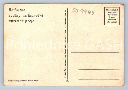 Pohlednice RADOSTNÉ SVÁTKY VELIKONOČÍ UPŘÍMNĚ PŘEJE (ST9945)