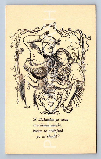 Pohlednice K LUŽANŮM JE CESTA (ST9987)