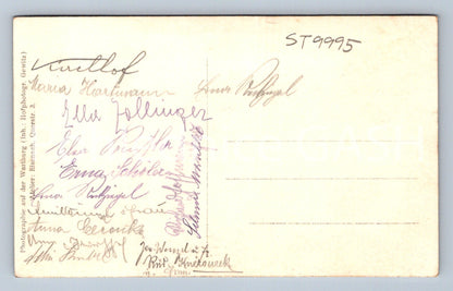 Pohlednice SCHROMÁŽDĚNÍ LIDU AUTOGRAMY PODPISY (ST9995)