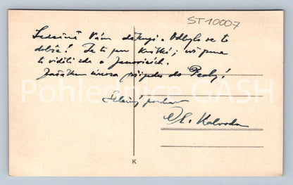 Postcard IN WINTER IN THE CANDLE (ST10007)