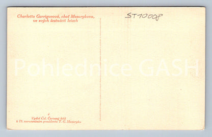 Postcard CHARLOTTE GARRIGUE, WIFE OF MASARYK (ST10008)