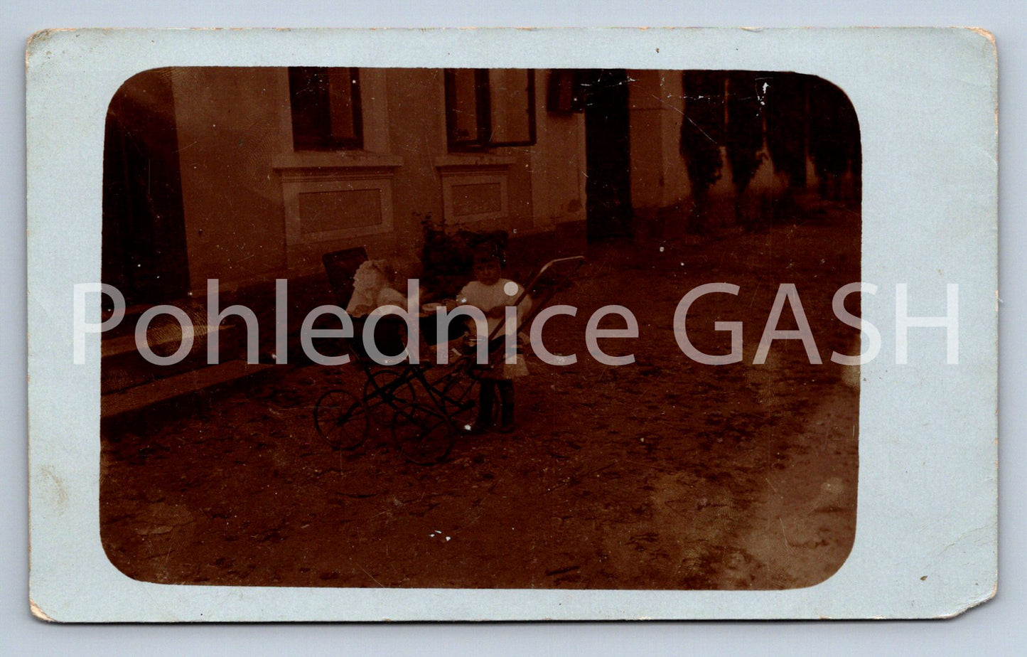 Postcard CHILD WITH A STROLLER (ST10010)