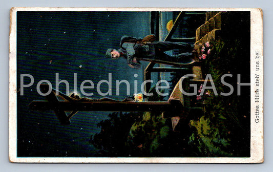 Pohlednice GOTTES HILTE STEH' UNS BEI (ST10078)