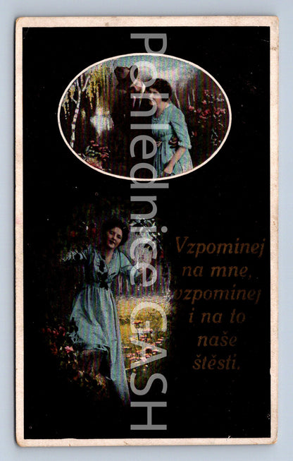 Pohlednice VZPOMÍNEJ NA MNE VZPOMÍNEJ I NA TO NAŠE ŠTĚSTÍ (ST10127)