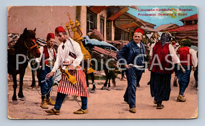 Pohlednice LIMONADE VERKÄUFER IN BOSNIEN (ST10161)