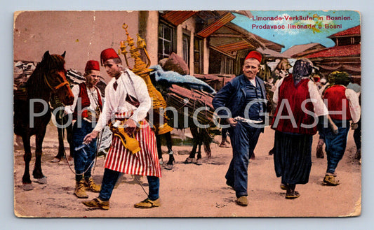 Pohlednice LIMONADE VERKÄUFER IN BOSNIEN (ST10161)