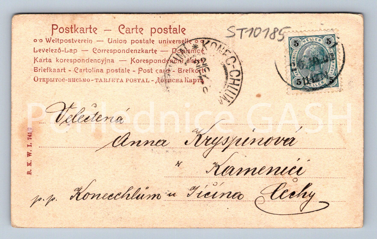 Pohlednice MUŽ SE ŽENOU (ST10185)
