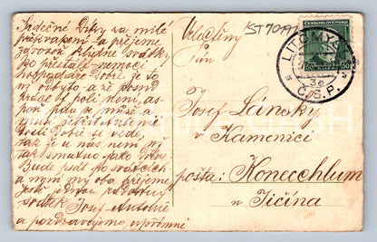 Pohlednice DÍTĚ S KVĚTY (ST10191)