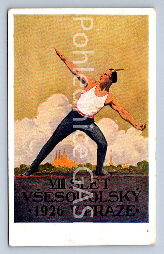 Pohlednice SLET VŠESOKOLSKÝ 1926 V PRAZE (ST10212)