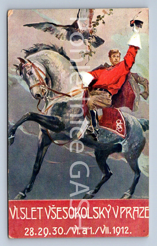 Pohlednice VI. SLET VŠESOKOLSKÝ V PRAZE 1912 (ST10213)