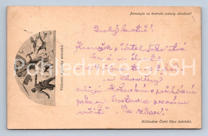 Pohlednice PAMATUJTE NA BRATRSKÉ JEDNOTY OHROŽENÉ SOKOL (ST10218)
