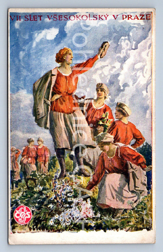 Pohlednice VII. SLET VŠESOKOLSKÝ V PRAZE (ST10220)