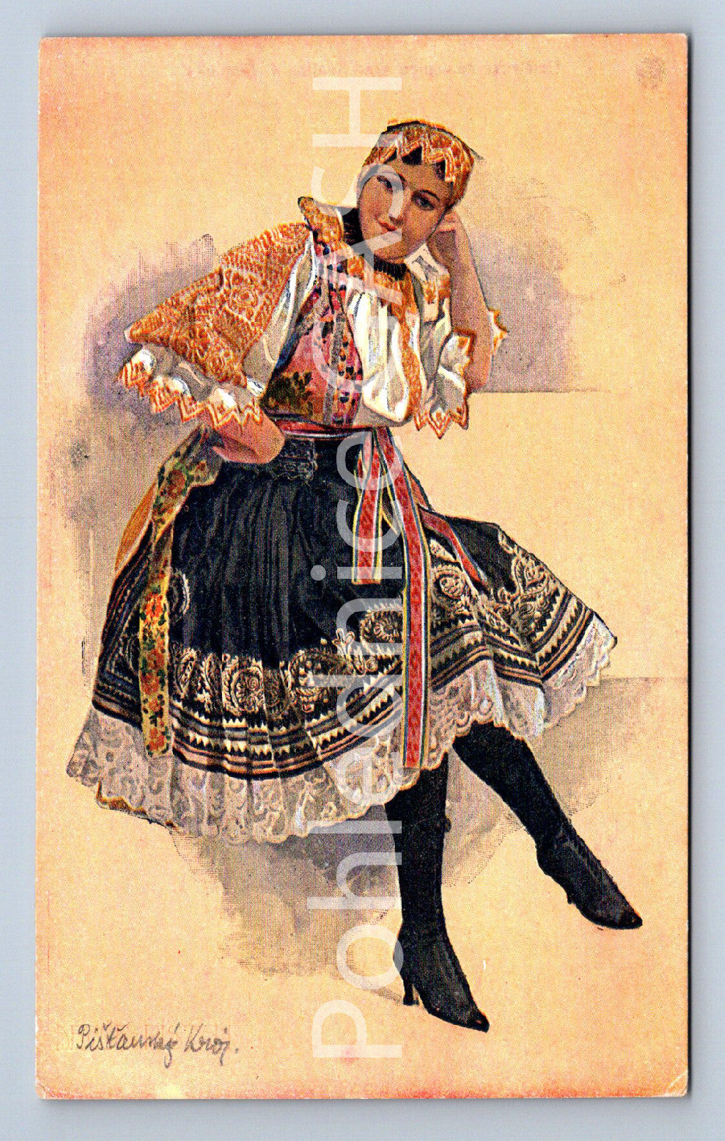 Pohlednice DĚVČE Z PIEŠŤAN (ST10226)